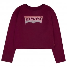 тениска,детски,тениски,levi´s,®,meet,and,greet,glitter,long,sleeve,t,shirt,rhododendron,levis,(red)