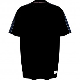 тениска,мъжки,пижами,tommy,hilfiger,established,short,sleeve,pyjama,t,shirt,black