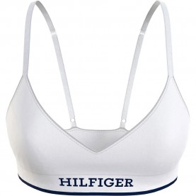 дамско,бельо,дамски,бикини,и,танкини,tommy,hilfiger,monotype,seamless,triangle,bra,white,(white)