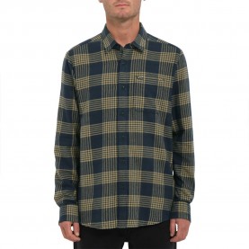 риза,с,дълъг,ръкав,мъжки,ризи,volcom,a0532303,caden,plaid,long,sleeve,shirt,blue,green
