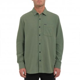 риза,с,дълъг,ръкав,мъжки,ризи,volcom,caden,solid,long,sleeve,shirt,green,(agave)