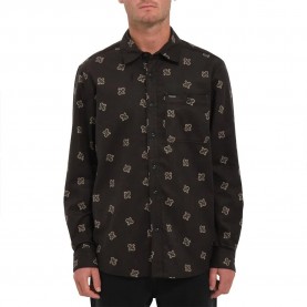 риза,с,дълъг,ръкав,мъжки,ризи,volcom,casbah,woven,long,sleeve,shirt,brown