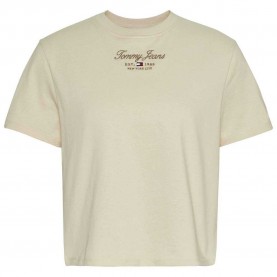 тениска,дамски,тениски,tommy,jeans,cls,essential,logo,2+,short,sleeve,t,shirt,beige