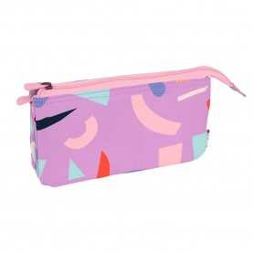 канцеларски,принадлежности,milan,5,pocket,the,fun,animals,special,series,pencil,case,violet,(purple)