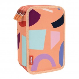 канцеларски,принадлежности,milan,filled,triple,decker,fun,animals,special,series,pencil,case,orange,(orange)