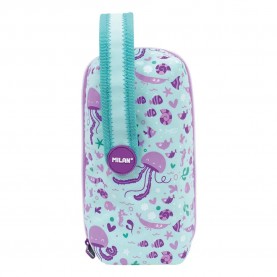 канцеларски,принадлежности,milan,kit,4,filled,s,sea,special,series,pencil,case,blue