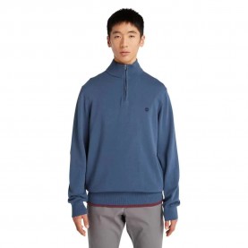 блуза,мъжки,пуловери,timberland,williams,river,cotton,yd,half,zip,sweatshirt,blue,(dark,denim)