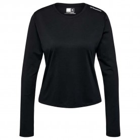 тениска,дамски,тениски,hummel,mt,aura,mesh,long,sleeve,t,shirt,black,(black)