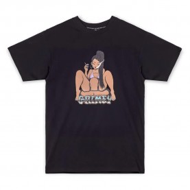 тениска,мъжки,тениски,grimey,la,woman,regular,short,sleeve,t,shirt,beige,(black)