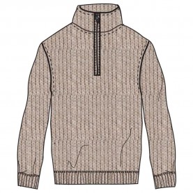 блуза,мъжки,пуловери,sea,ranch,cromwell,plus,size,high,neck,sweater,sand,melange,(beige)