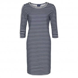 Рокля Sea ranch Daphne long sleeve midi dress - Multicolor (Sr Navy / Pearl) рокля,дамски,поли,и,рокли,sea,ranch,daphne,long,sleeve,midi,dress,multicolor,(sr,navy,pearl)