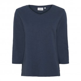 тениска,дамски,тениски,sea,ranch,kaya,3,4,sleeve,v,neck,t,shirt,insignia,blue,(blue)