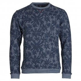 блуза,мъжки,пуловери,sea,ranch,mitch,printed,round,neck,sweater,blue