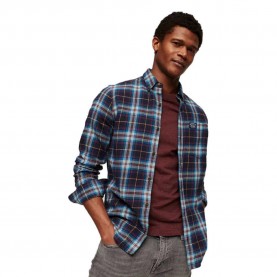 карирана,риза,мъжки,ризи,superdry,cotton,lumberjack,long,sleeve,shirt,drayton,check,navy,2,(blue)