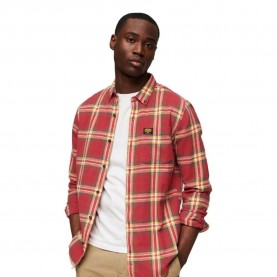 карирана,риза,мъжки,ризи,superdry,cotton,lumberjack,long,sleeve,shirt,drayton,check,red,(red)