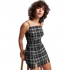 потник,дамски,поли,и,рокли,superdry,vintage,check,cami,sleeveless,short,dress,black
