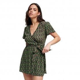 рокля,дамски,поли,и,рокли,superdry,vintage,mini,wrap,dress,green,(arrow,geo,green)