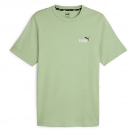 тениска,мъжки,тениски,puma,ess+,2,col,small,logo,short,sleeve,t,shirt,green,(pure,green)