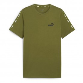 тениска,мъжки,тениски,puma,ess+,tape,short,sleeve,t,shirt,olive,green,(green)