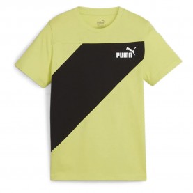 тениска,детски,тениски,puma,power,short,sleeve,t,shirt,yellow,(lime,sheen)