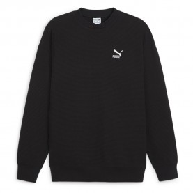 блуза,дамски,блузи,puma,classics,waffle,sweatshirt,black