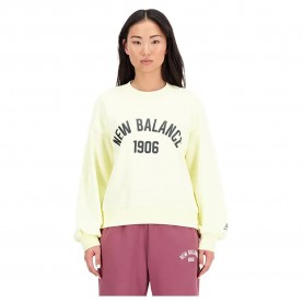 блуза,дамски,блузи,new,balance,essentials,varsity,sweatshirt,yellow