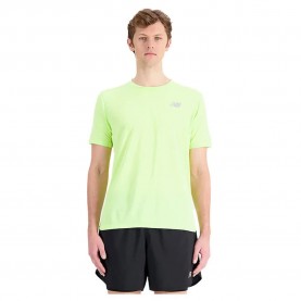 Тениска New balance Impact Run short sleeve T-shirt - Green (Thirty Watt Heather) тениска,мъжки,тениски,new,balance,impact,run,short,sleeve,t,shirt,green,(thirty,watt,heather)