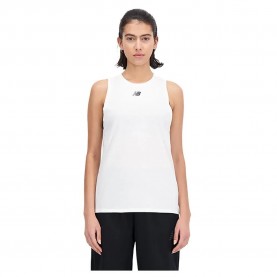 Тениска New balance Relentless Heathertech sleeveless T-shirt - White (White) тениска,дамски,тениски,new,balance,relentless,heathertech,sleeveless,t,shirt,white,(white)
