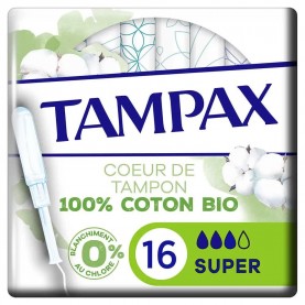 хигиена,тяло,tampax,organic,super,tampons,16,units,clear,(multicolor)