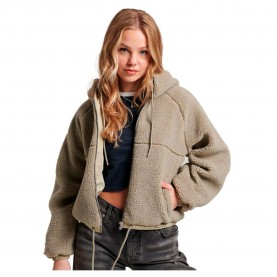 блуза,дамски,блузи,superdry,borg,boxy,full,zip,sweatshirt