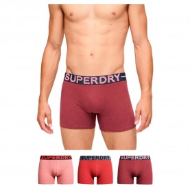 боксерки,мъжко,бельо,superdry,boxers,3,units,berry,red,marl,hike,red,marl,mid,red,grit,(red)