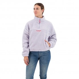 блуза,дамски,пуловери,дамски,плетени,дрехи,superdry,embroidered,borg,half,zip,sweater,purple,(cosmic,sky,purple)