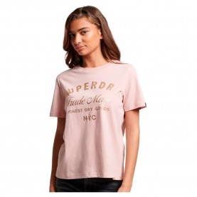 тениска,дамски,тениски,superdry,luxe,metallic,logo,short,sleeve,t,shirt,vintage,blush,pink,(pink)
