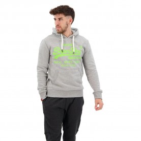 Суичър Superdry Neon Vintage Logo hoodie - Grey (Grey Marl) суичър,мъжки,пуловери,superdry,neon,vintage,logo,hoodie,grey,(grey,marl)