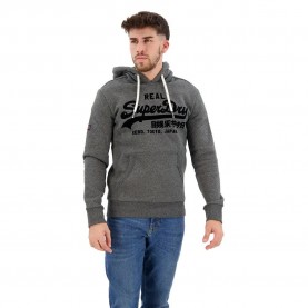 Суичър Superdry Tonal Vintage Logo hoodie - Grey (Asphalt Grey Grit) суичър,мъжки,пуловери,superdry,tonal,vintage,logo,hoodie,grey,(asphalt,grey,grit)