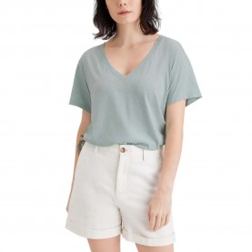 тениска,дамски,тениски,dockers,deep,short,sleeve,v,neck,t,shirt,harbor,gray,(grey)