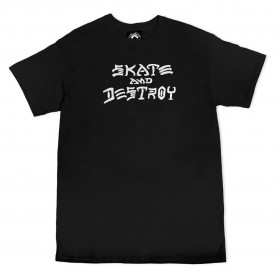 Тениска Thrasher Skate And Destroy short sleeve T-shirt - Black (Black) тениска,мъжки,тениски,thrasher,skate,and,destroy,short,sleeve,t,shirt,black,(black)