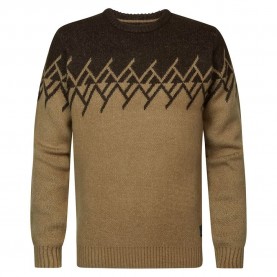 блуза,мъжки,пуловери,petrol,industries,219,sweater,brown,(seal,brown)