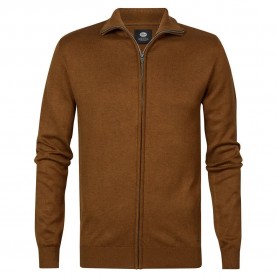 блуза,мъжки,пуловери,petrol,industries,225,full,zip,sweater,brown