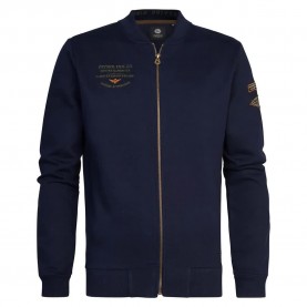 блуза,мъжки,пуловери,petrol,industries,376,full,zip,sweatshirt,blue