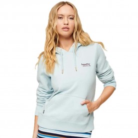 Суичър Superdry Essential Logo hoodie - Blue (Winter Sky Blue) суичър,дамски,блузи,superdry,essential,logo,hoodie,blue,(winter,sky,blue)