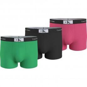 боксерки,мъжко,бельо,calvin,klein,000nb3528a,boxers,3,units,multicolor,(island,green,black,fuschia,rose)
