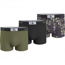 боксерки,мъжко,бельо,calvin,klein,000nb3528e,boxers,3,units,olv,branch,bl,ripple,floral,myso,(multicolor)
