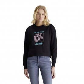 блуза,дамски,блузи,calvin,klein,jeans,hyper,real,sweatshirt,black