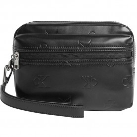 портфейли,и,портмонета,calvin,klein,jeans,monogram,soft,aop,pouch,wallet,black