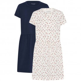 рокля,дамски,поли,и,рокли,minymo,2,pack,short,sleeve,dress,multicolor,(dark,navy)