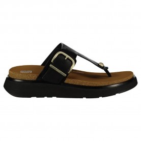 Джапанки Fitflop Buckle Leather Toe-Post flip flops - Black (Black) джапанки,мъжки,джапанки,и,чехли,fitflop,buckle,leather,toe,post,flip,flops,black,(black)