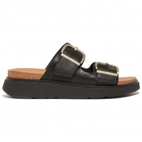дамски,сандали,и,чехли,fitflop,buckle,two,bar,leather,slides,black