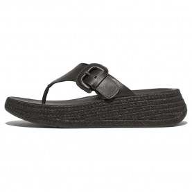 джапанки,дамски,сандали,и,чехли,fitflop,f,mode,espadrille,adjustable,leather,flatform,toe,thongs,flip,flops,black
