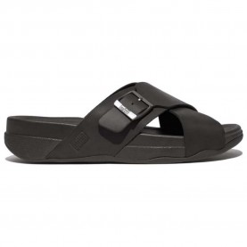 мъжки,джапанки,и,чехли,fitflop,surfer,buckle,nubuck,cross,slides,black